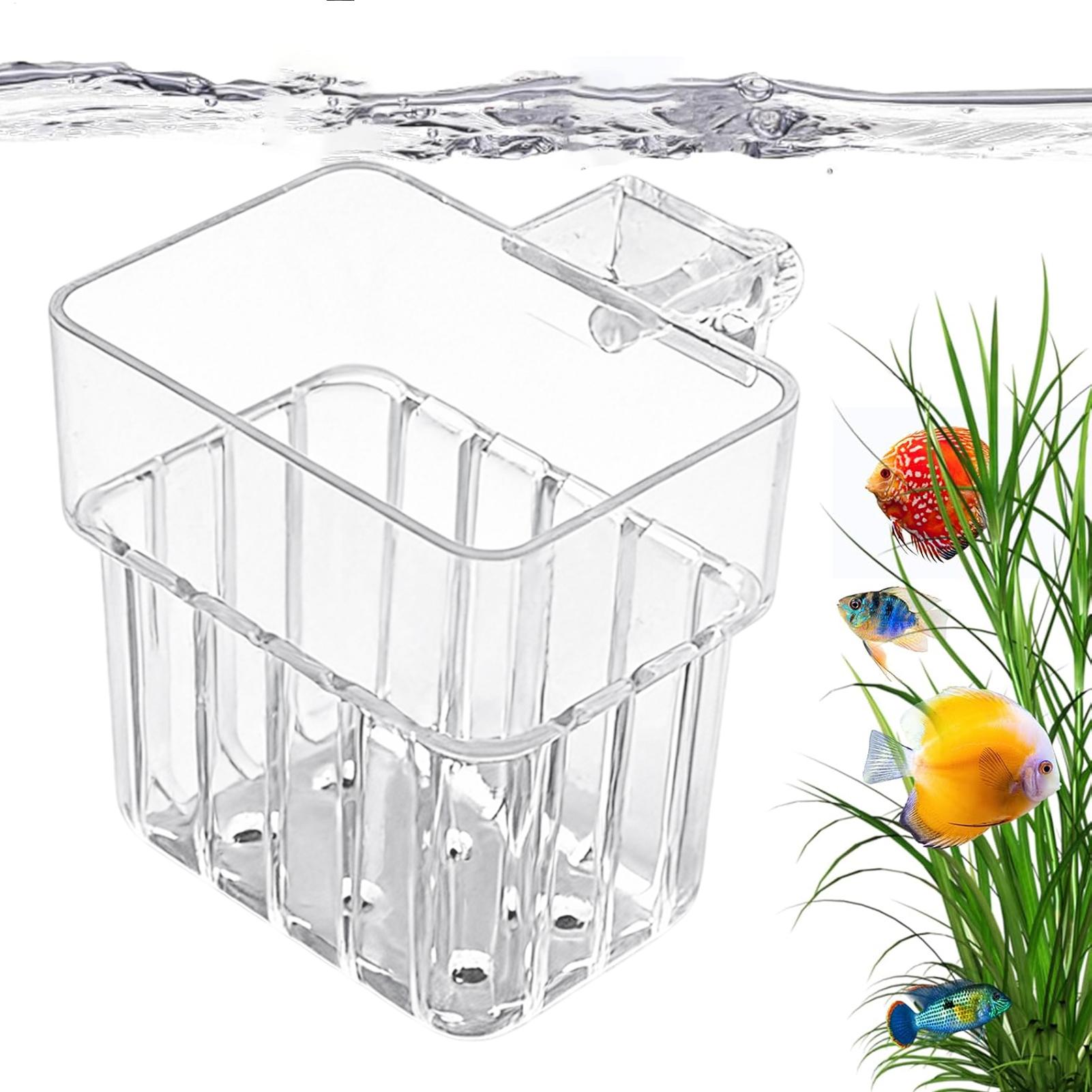 Aquarium Plant Design - Transparent Hangable Aquarium Plant Holder Pot