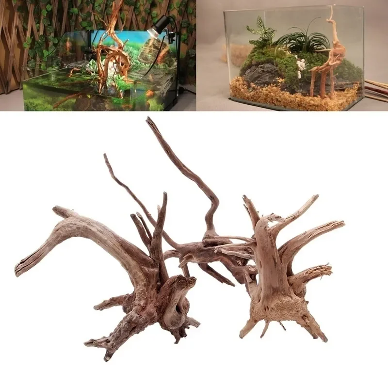 Aquarium Plant Design - Natural Tree Trunk Driftwood Aquarium Fish