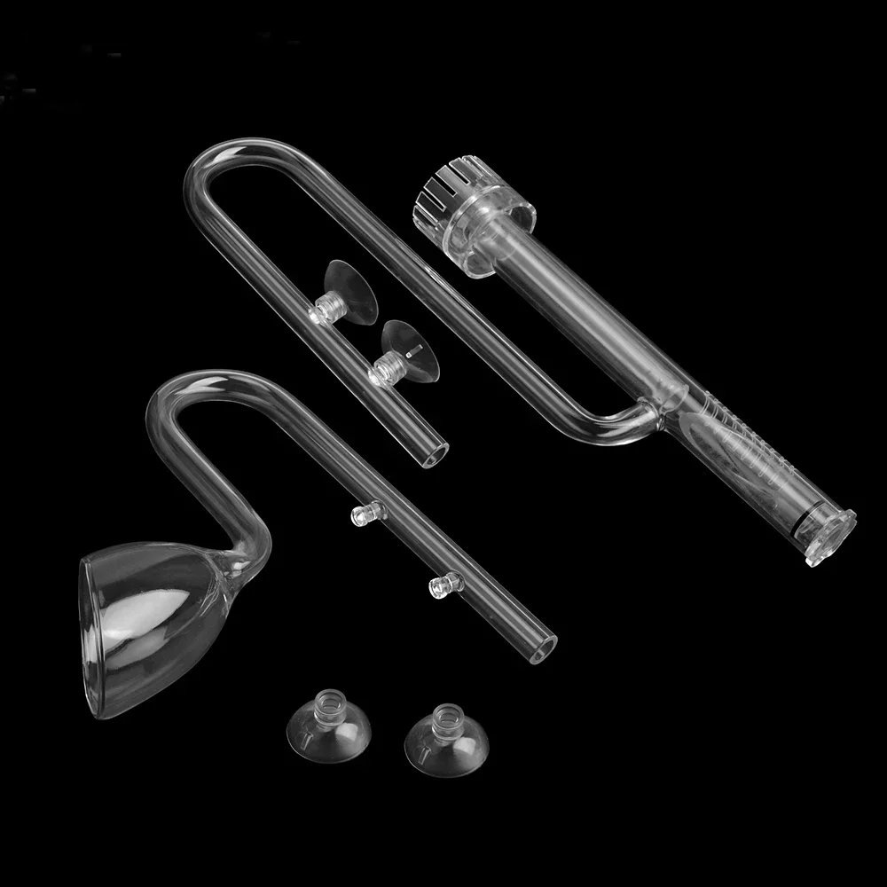 Aquarium Lily Pipe - Glass Lily Pipe Skimmer Inflow Outflow