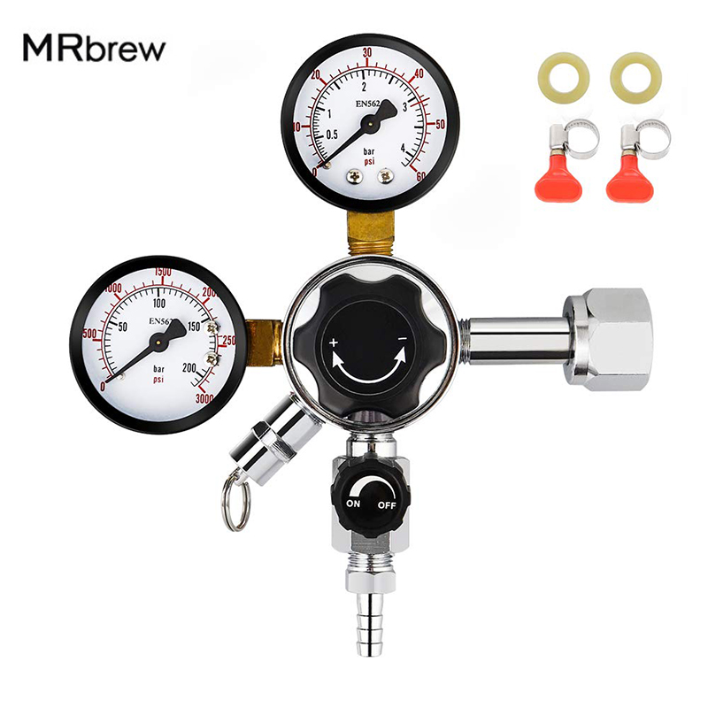 Co2 Regulator Dual Stage - Dual Gauge CO2 Draft Beer Regulator