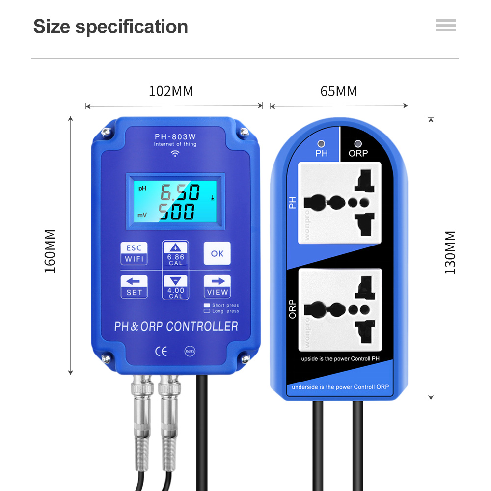 2 In 1 PH ORP Controller PH-80 - огляд і ціна Planted Aquarium Test Kit