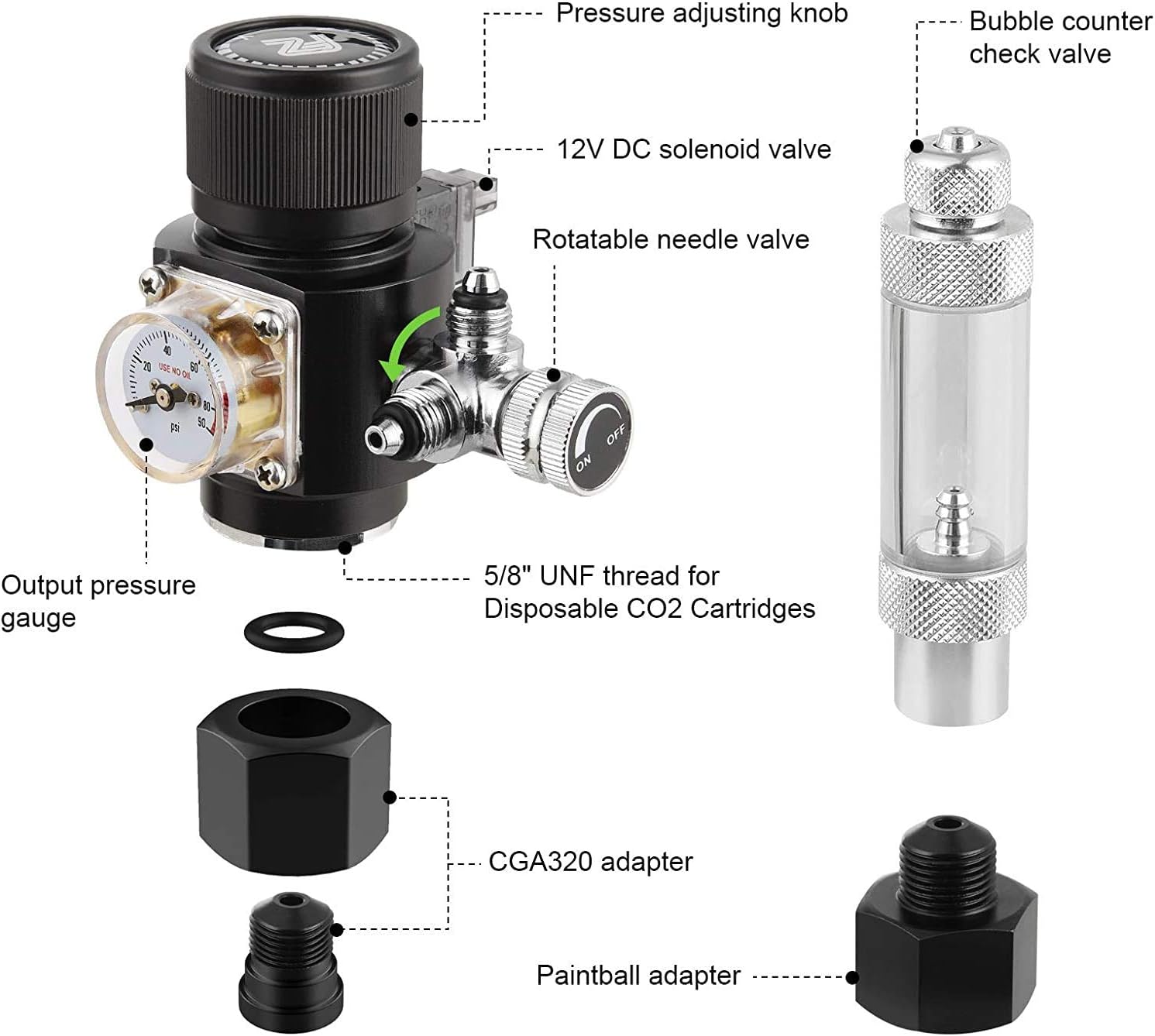 Aquarium CO2 Regulator Mini Se - огляд і ціна Co2 Regulator Dual Stage