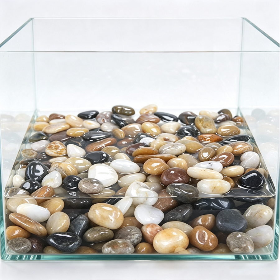 300-700g Smooth River Pebbles, - огляд і ціна Aquarium Plant In Pot