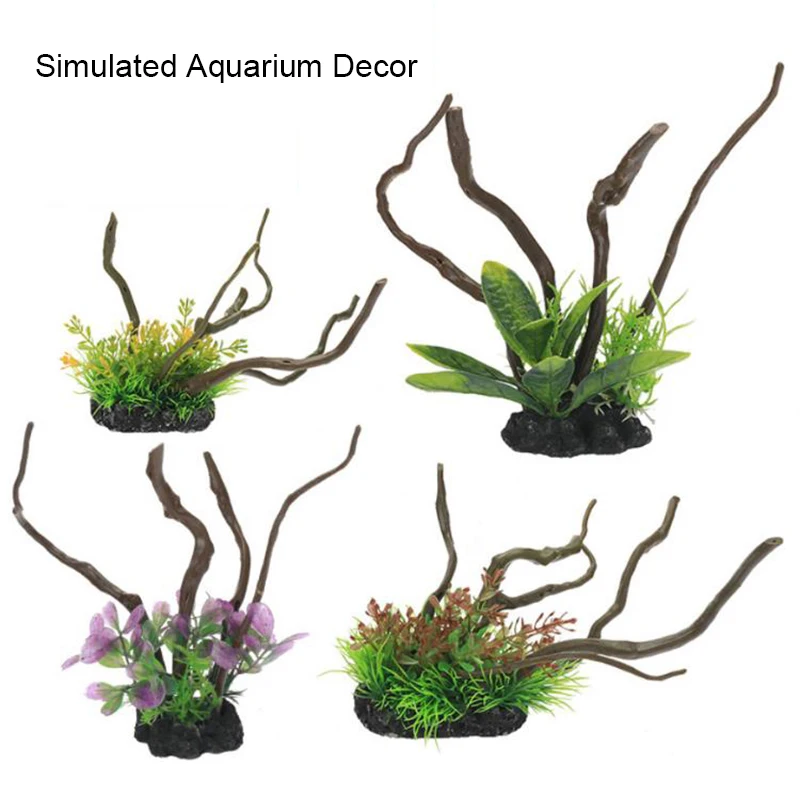 Simulated Fish Aquarium Decora - огляд і ціна Aquarium Planted Wood