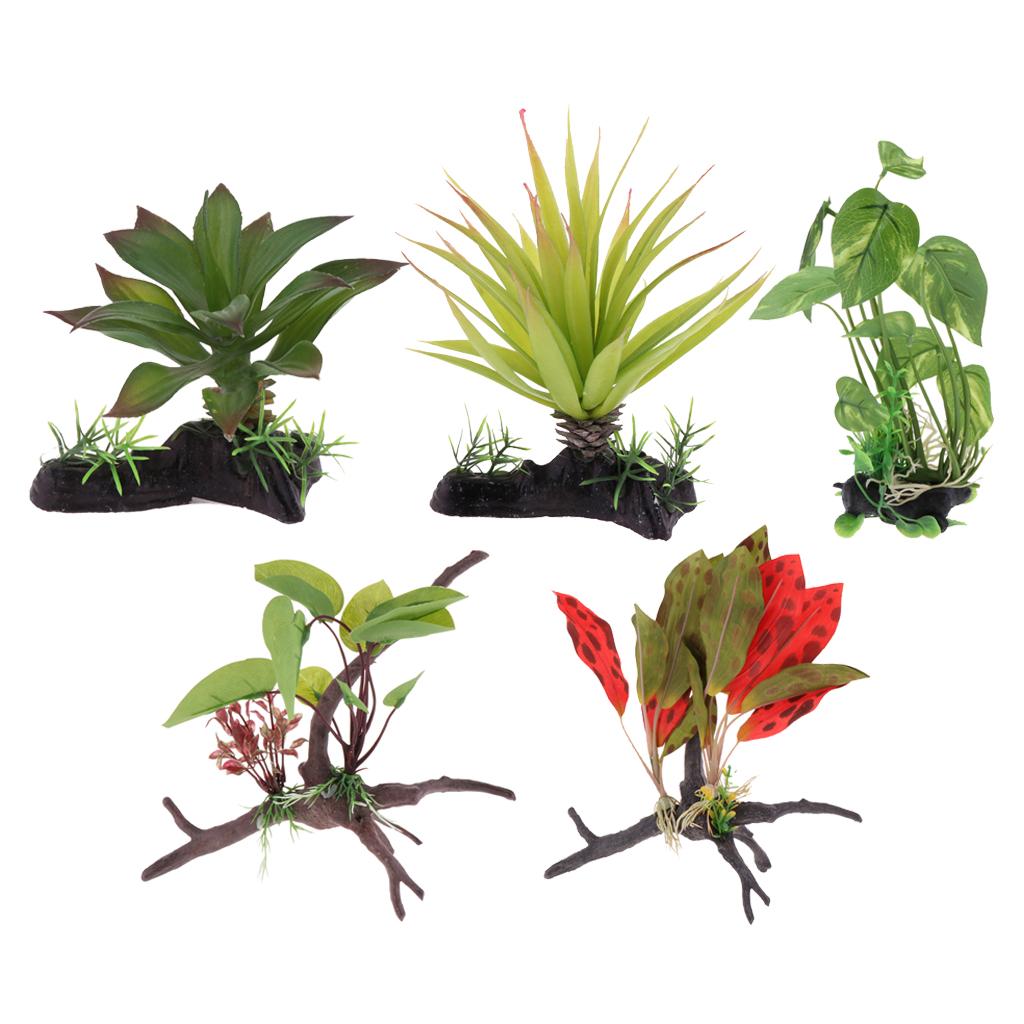 Reptile Terrarium Plant Artifi - огляд і ціна Planted Aquarium Jungle