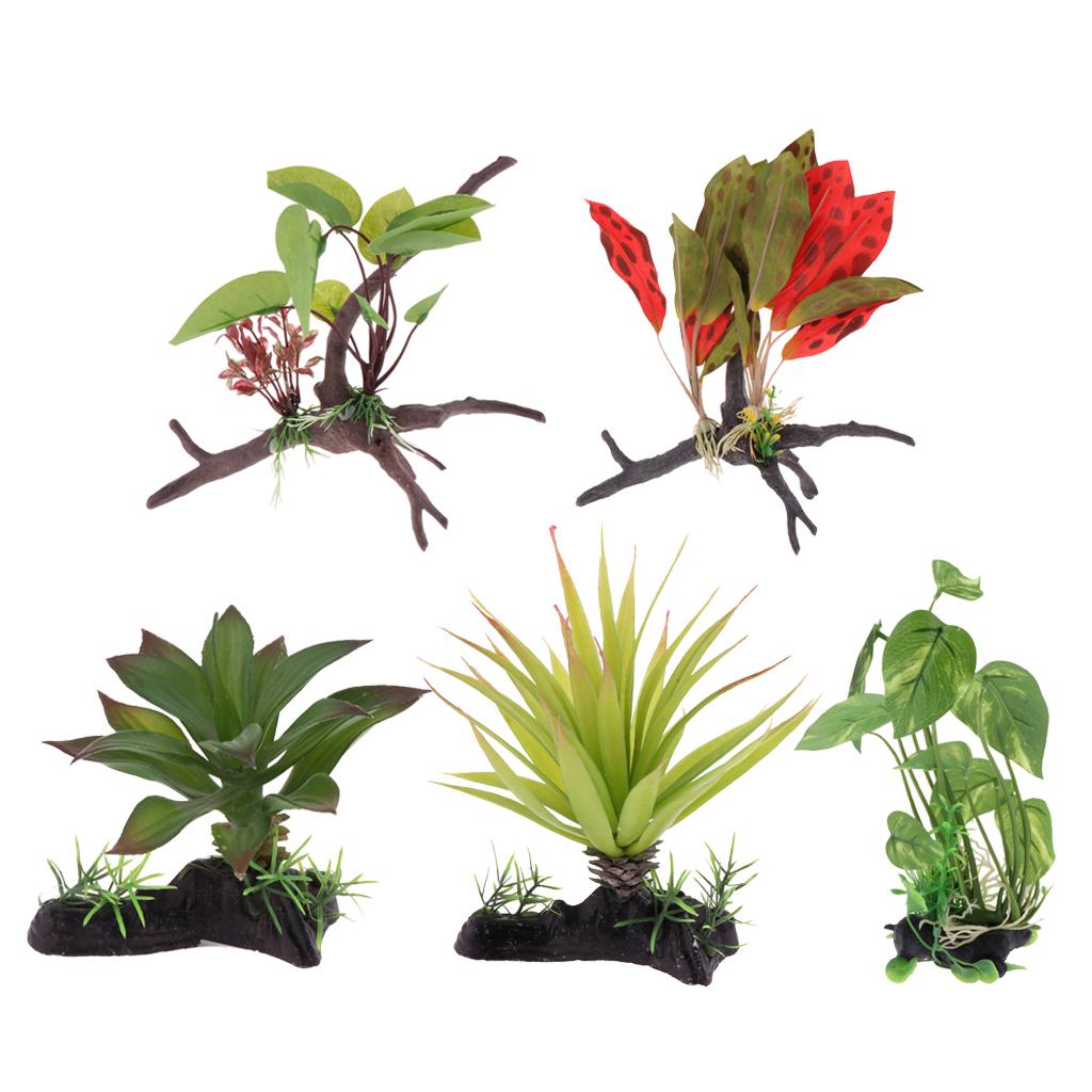 Reptile Terrarium Plant Artifi - огляд і ціна Planted Aquarium Jungle