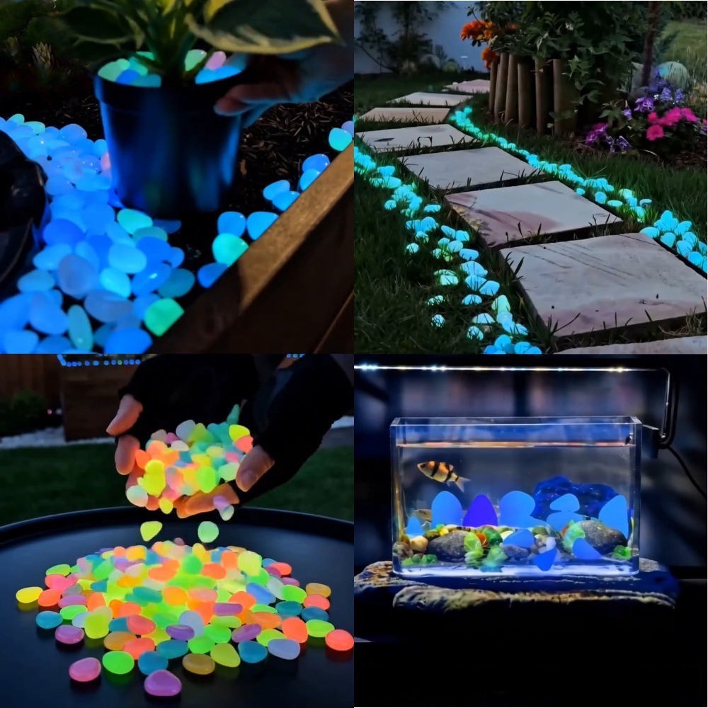 Colorful Glow In The Dark Lumi - огляд і ціна Aquarium Plant In Pot