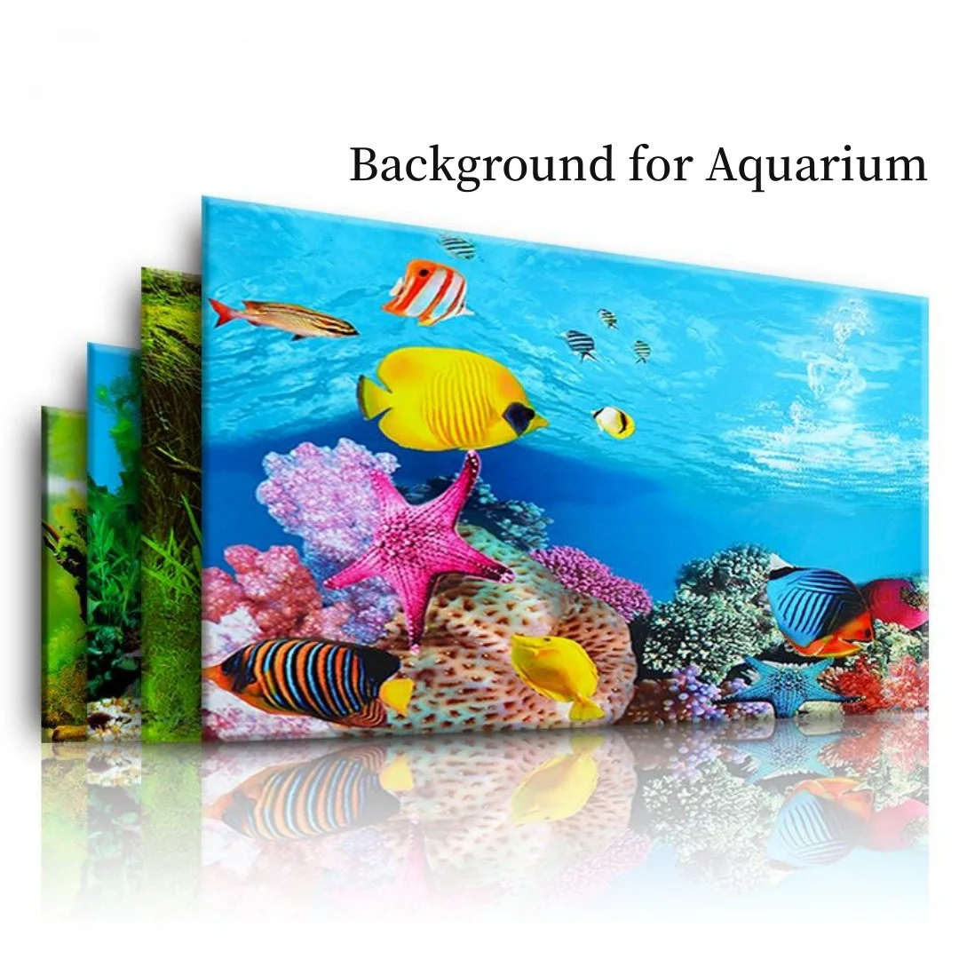 Background Aquarium 3D Sticker - огляд і ціна Aquarium Plant Design