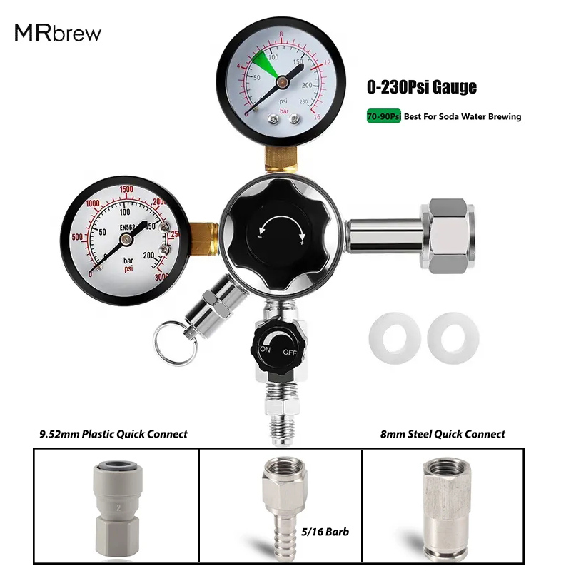 Dual Gauge Co2 Regulator High  - огляд і ціна Co2 Regulator Dual Stage