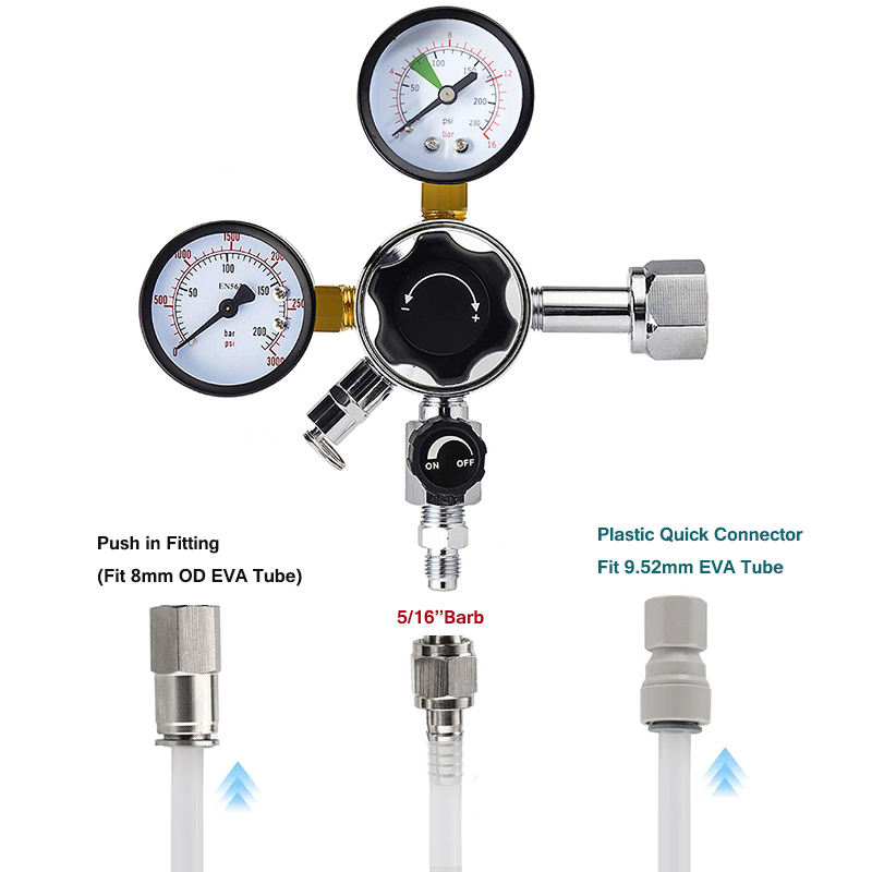 Dual Gauge Co2 Regulator High  - огляд і ціна Co2 Regulator Dual Stage