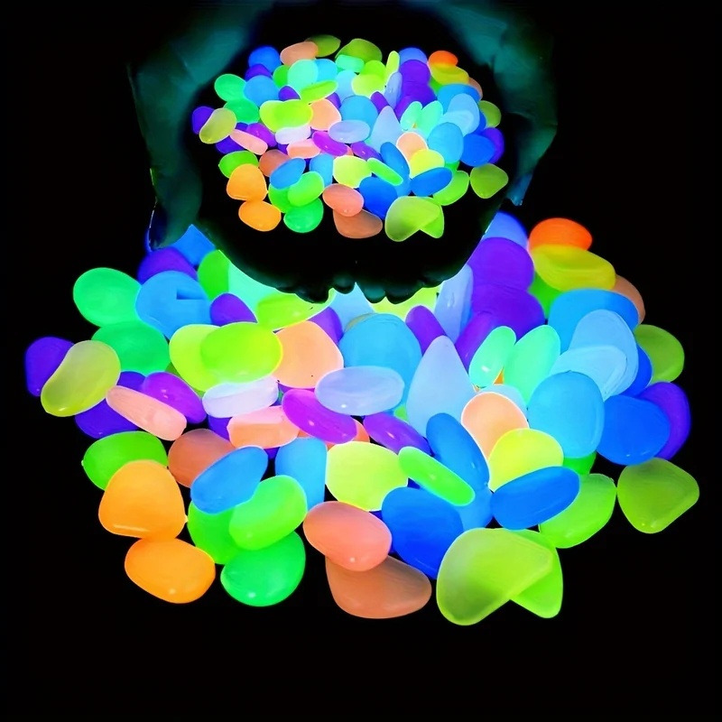 50-200pcs Glow in The Dark Peb - огляд і ціна Aquarium Plant In Pot