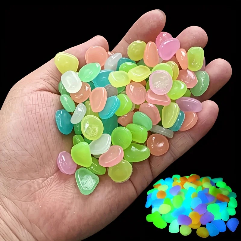 50-200pcs Glow in The Dark Peb - огляд і ціна Aquarium Plant In Pot