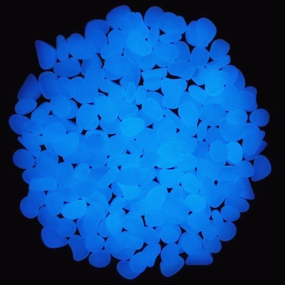 Fish Tank Rocks Glow Blue Pebb - огляд і ціна Aquarium Plant In Pot