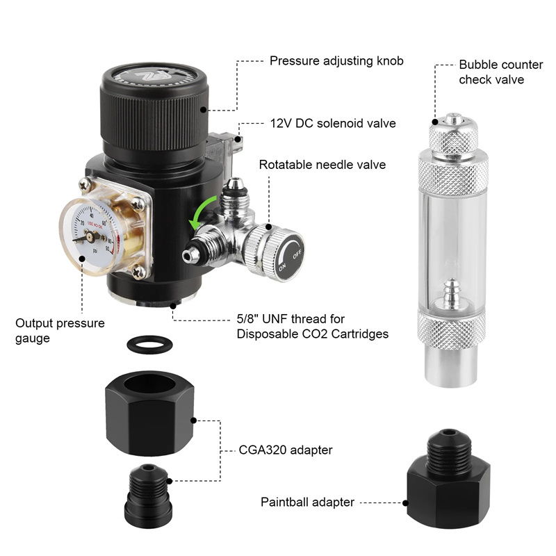 Fzone Mini Dual Stage Co2 Regu - огляд і ціна Co2 Regulator Dual Stage