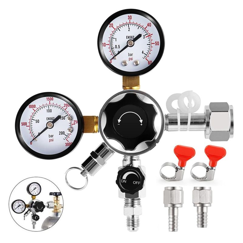 CGA-320 Keg Regulator,Dual Sta - огляд і ціна Co2 Regulator Dual Stage